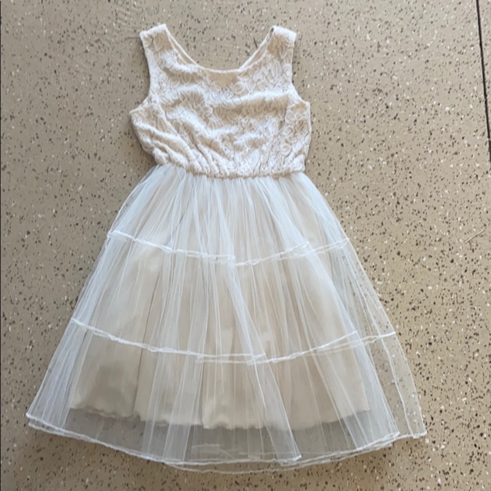 Lace and tulle dress